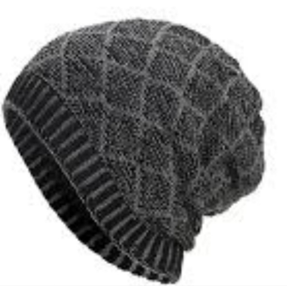 Textured knit Beanie New No Tag Unisex Slouch - Picture 6 of 7